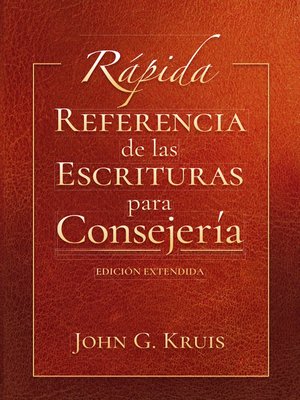 cover image of Rápida referencia de las Escrituras para consejería